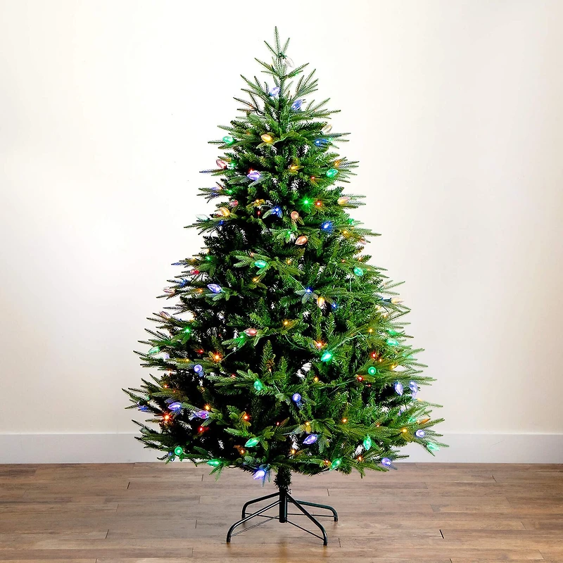 Nearly Natural Foot Pre-Lit Multi-Function Lights Pine Christmas Tree