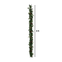 Nearly Natural 5 Pc Garlends And Wreath Set 5 Foot Pre-Lit Pine Christmas Tree