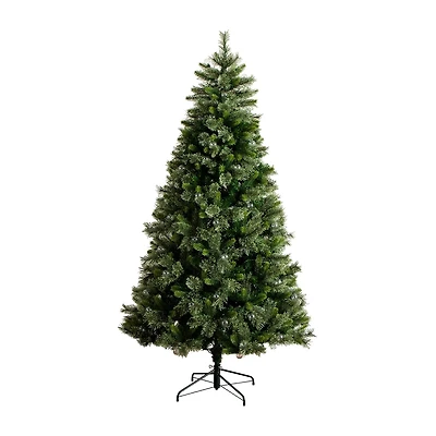 Nearly Natural 7 1/2 Foot Pre-Lit Pine Christmas Tree