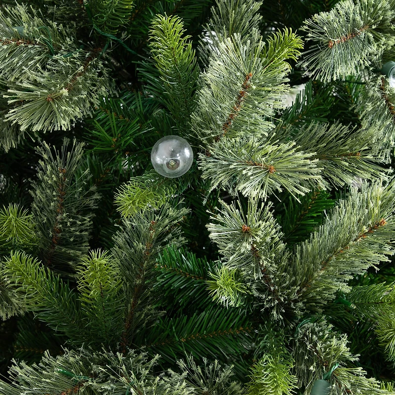 Nearly Natural 7 1/2 Foot Pre-Lit Pine Christmas Tree
