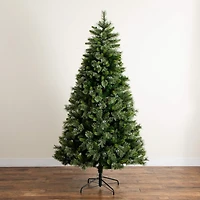 Nearly Natural 7 1/2 Foot Pre-Lit Pine Christmas Tree