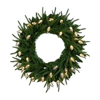 Nearly Natural Pre-Lit Wreath