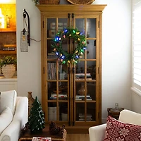 Nearly Natural Pre-Lit Wreath