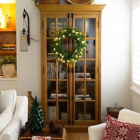 Nearly Natural Pre-Lit Wreath