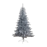 Nearly Natural 6 Foot Pre-Lit Pine Christmas Tree