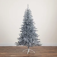 Nearly Natural 6 Foot Pre-Lit Pine Christmas Tree