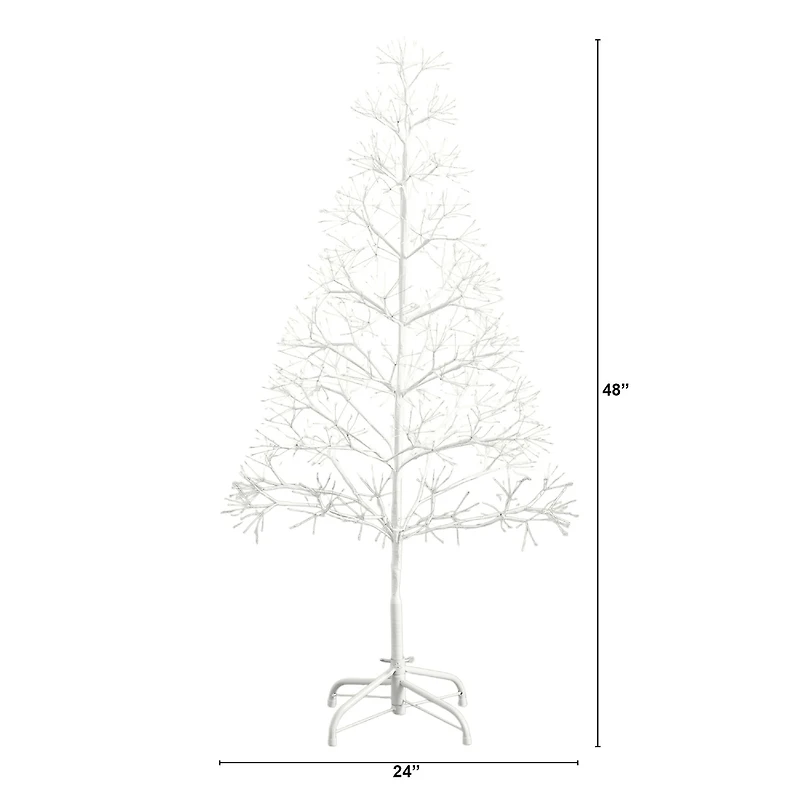 Nearly Natural 4 Foot Pre-Lit Christmas Tree