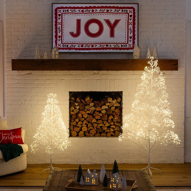 Nearly Natural 4 Foot Pre-Lit Christmas Tree