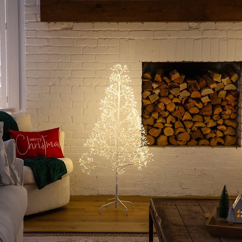 Nearly Natural 4 Foot Pre-Lit Christmas Tree