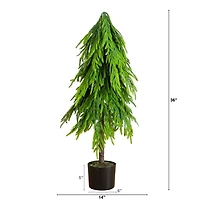 Nearly Natural 3 Foot Pine Christmas Tree