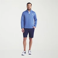 PUMA Mens Mock Neck Long Sleeve Active Quarter-Zip Pullover