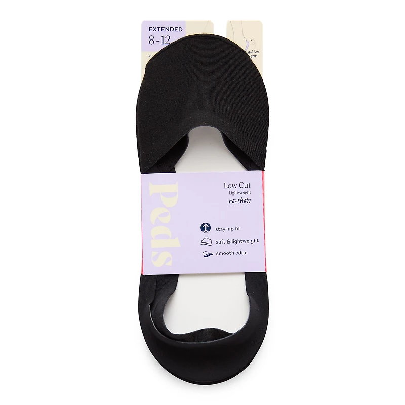 Peds Smooth Edge Low Cut Womens Multi-Pack 2 Pair Liner Socks