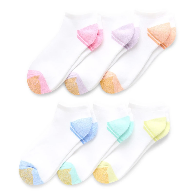 Gold Toe Cushion Womens Multi-Pack 6 Pair No Show Socks
