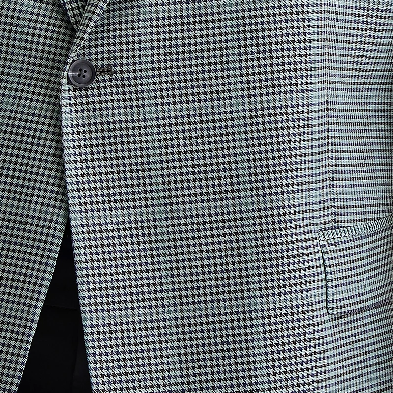 J. Ferrar Mens Big and Tall Plaid Classic Fit Sport Coat
