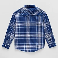 Thereabouts Little & Big Kid Boys Long Sleeve Regular Fit Flannel Shirt