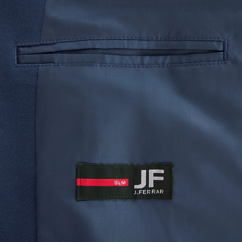 J. Ferrar Mens Knit Stretch Fabric Slim Fit Sport Coat