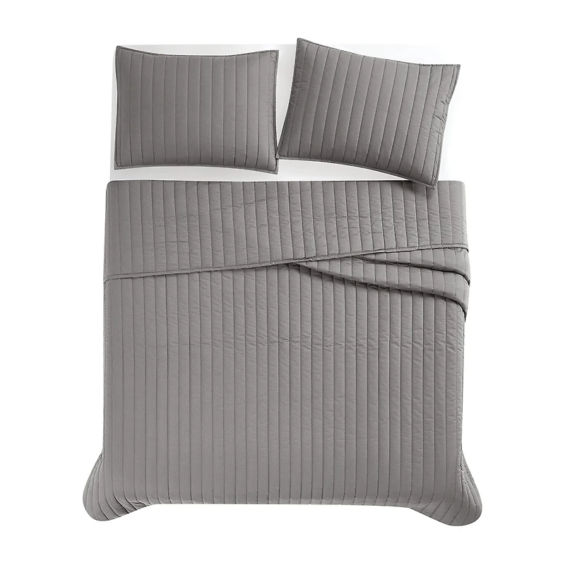 Brooklyn Loom Oversized Percale Quilt Set 3-pc.