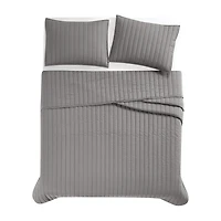 Brooklyn Loom Oversized Percale Quilt Set 3-pc.