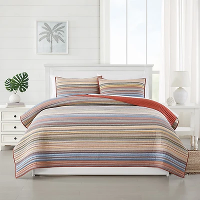 Oceanfront Resort Oceanfront Resort Naples Yarn Dye Stripe Quilt Set Quilt Set