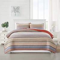 Oceanfront Resort Oceanfront Resort Naples Yarn Dye Stripe Quilt Set Quilt Set