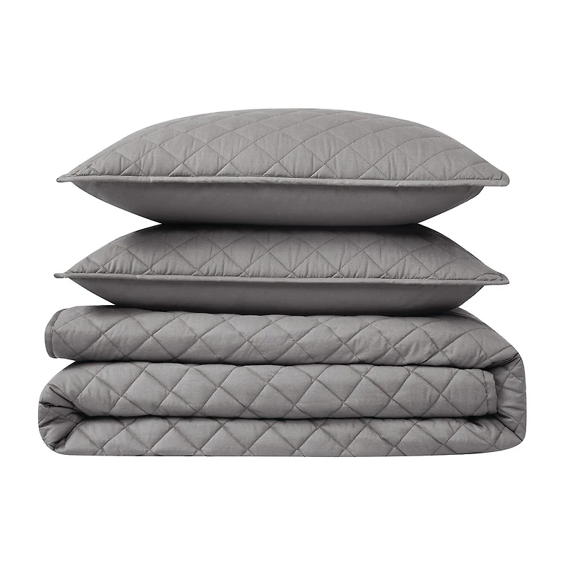 Cannon Oversized Percale Quilt Set 3-pc.