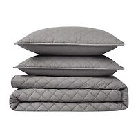 Cannon Oversized Percale Quilt Set 3-pc.