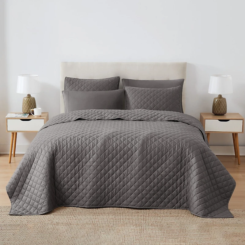 Cannon Oversized Percale Quilt Set 3-pc.