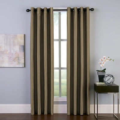 CHF Malta Grommet Top Light-Filtering Single Curtain Panel