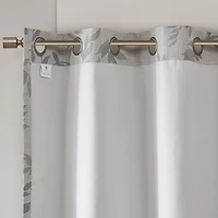 Madison Park April Leaf Grommet Top Energy Saving Blackout Single Curtain Panel