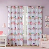 Intelligent Design Noctural Novelty Grommet Top Energy Saving Blackout Single Curtain Panel