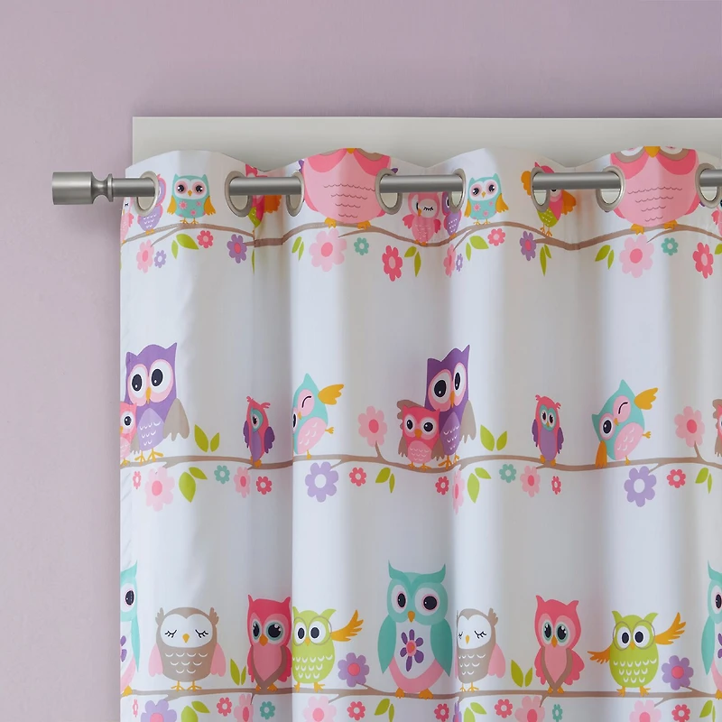 Intelligent Design Noctural Novelty Grommet Top Energy Saving Blackout Single Curtain Panel