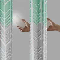 Intelligent Design Kennedy Geometric 50"W X 84"L Grommet Top 100% Blackout Single Curtain Panel