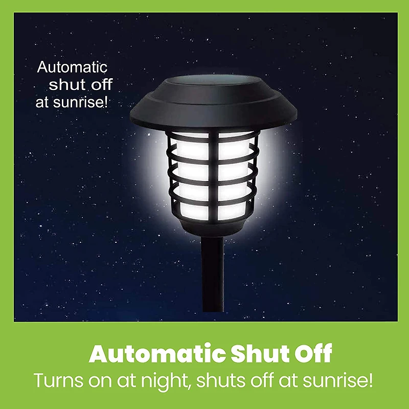 Bell + Howell Solar Powered Pathway and Garden Lights with 2 Lighting Modes and Remote Control - Set of 4