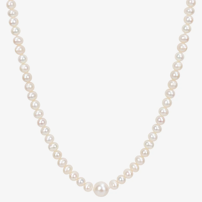 Womens White 100 Inch Strand Necklace