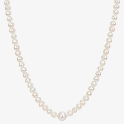 Womens White 100 Inch Strand Necklace