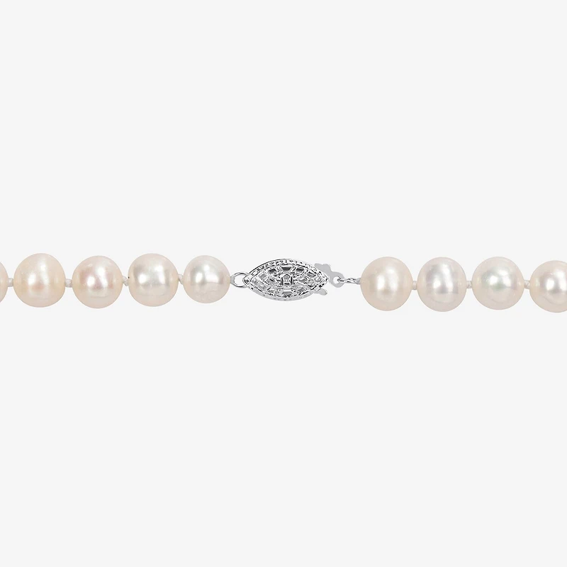 Womens Multi Color Sterling Silver 18 Inch Strand Necklace