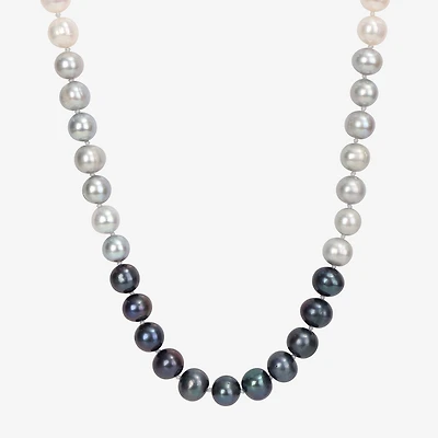 Womens Multi Color Sterling Silver 18 Inch Strand Necklace