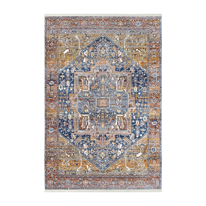 nuLoom Ethel Medallion Fringe Indoor Rectangular Accent Rug
