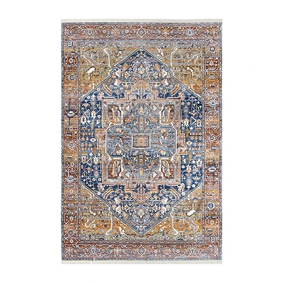 nuLoom Ethel Medallion Fringe Indoor Rectangular Accent Rug