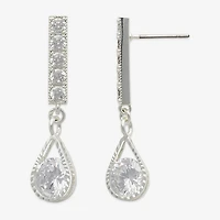 Mixit Womens Cubic Zirconia Hypoallergenic Drop Earrings