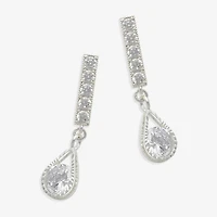 Mixit Womens Cubic Zirconia Hypoallergenic Drop Earrings