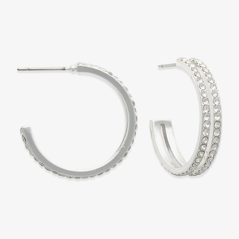 Mixit Womens 24mm Hoop Earrings