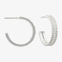 Mixit Womens 24mm Hoop Earrings