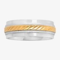 Mens 8mm Wedding Band Stainless Steel