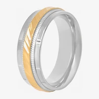 Mens 8mm Wedding Band Stainless Steel