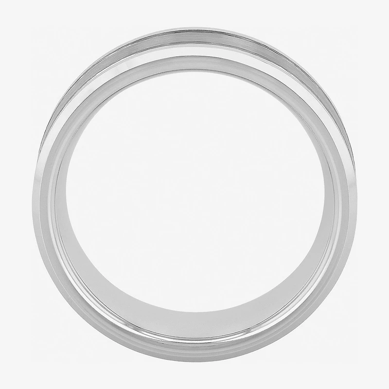 Tungsten Wedding Band, Mens 8mm