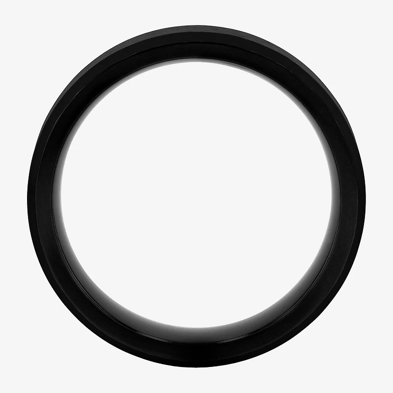 Mens 6mm Black Cobalt Wedding Band