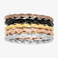 Womens Stainless Steel Wedding Ring Set