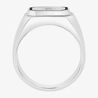 Mens Diamond Accent Stainless Steel Cross Ring