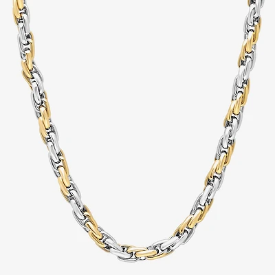 Mens Stainless Steel 24 Inch Link Chain Necklace
